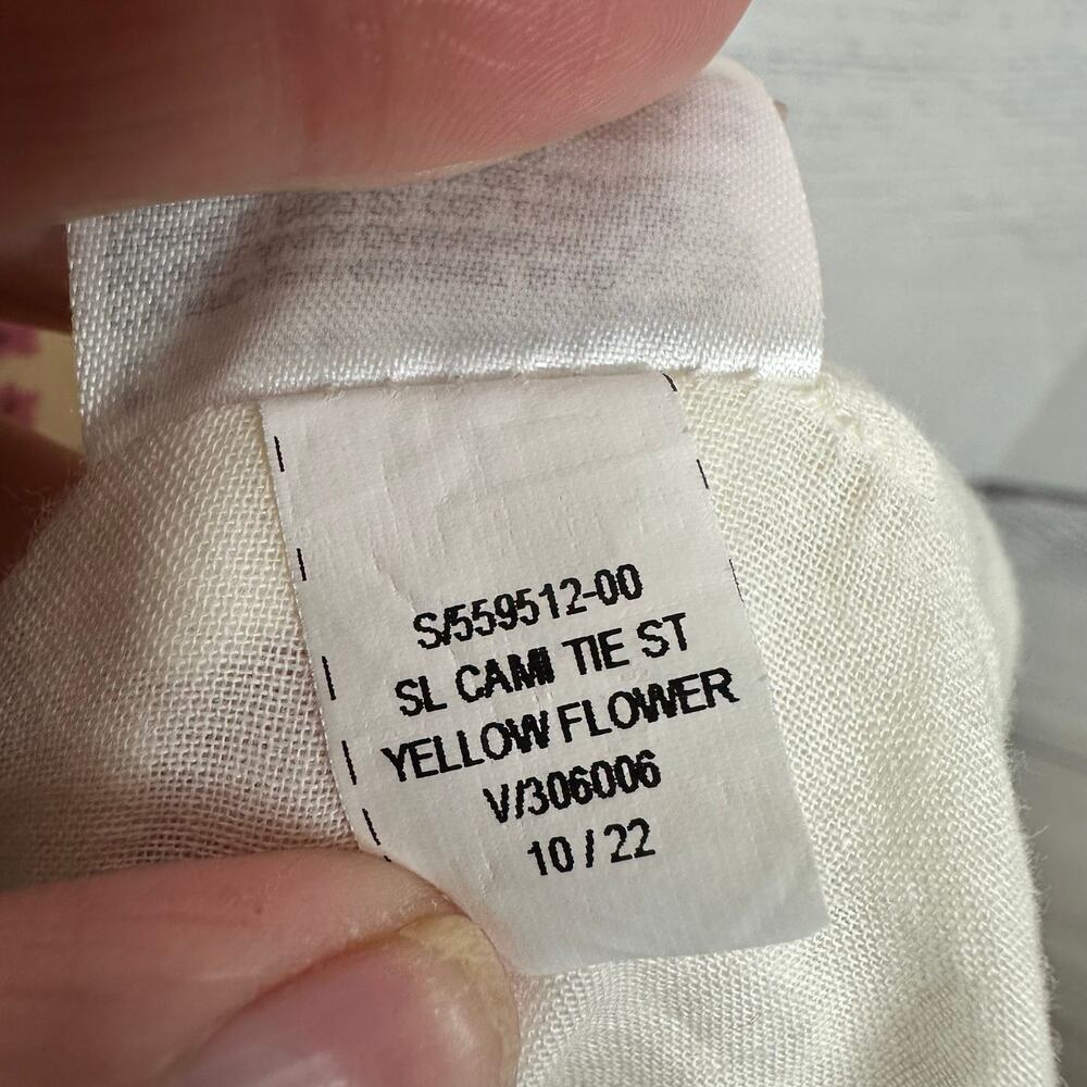 Old Navy Womens size XL Fit & Flare Tie-Strap Linen-Blend Floral Mini Dress - Picture 11 of 11
